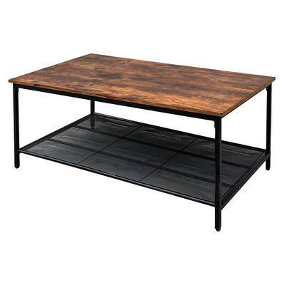 Table basse avec maille d'acier