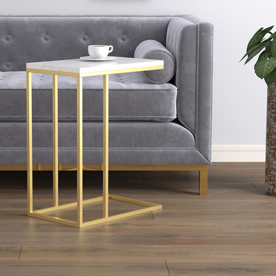 Table d'appoint en faux marbre