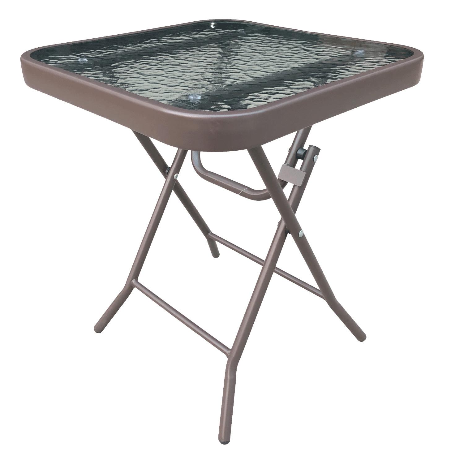 Table pliante vitrée