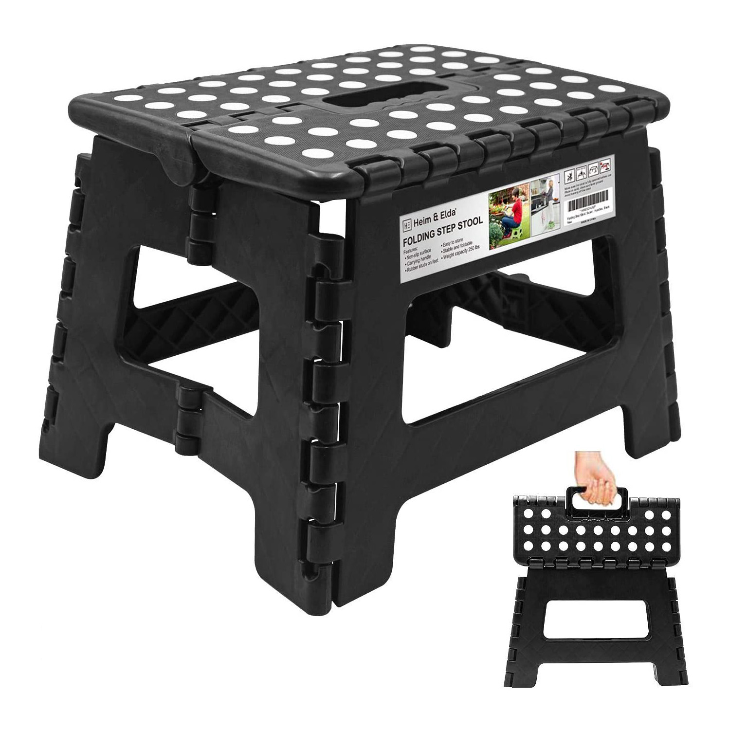 Tabouret pliant multifonctionnel, 9"