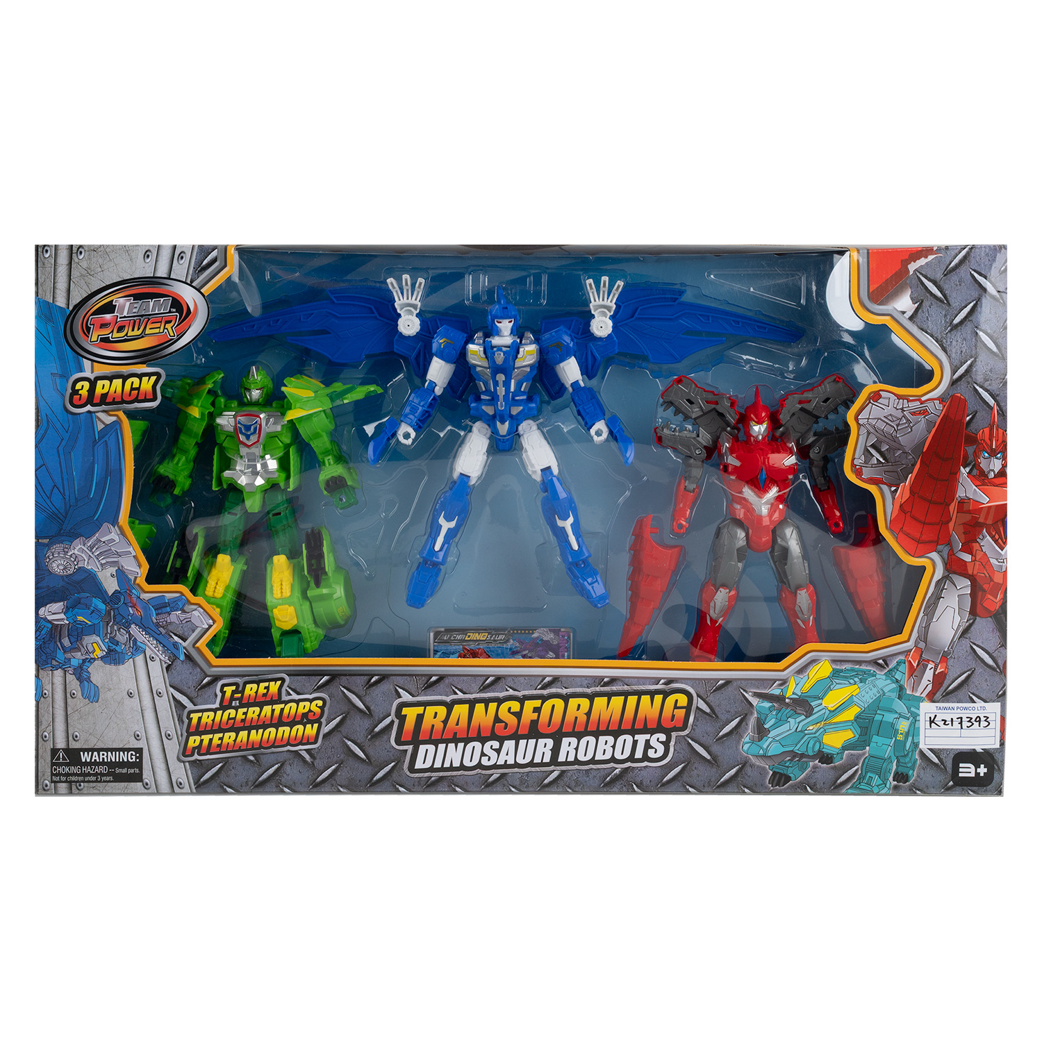 Team Power - Transforming dinosaur robots