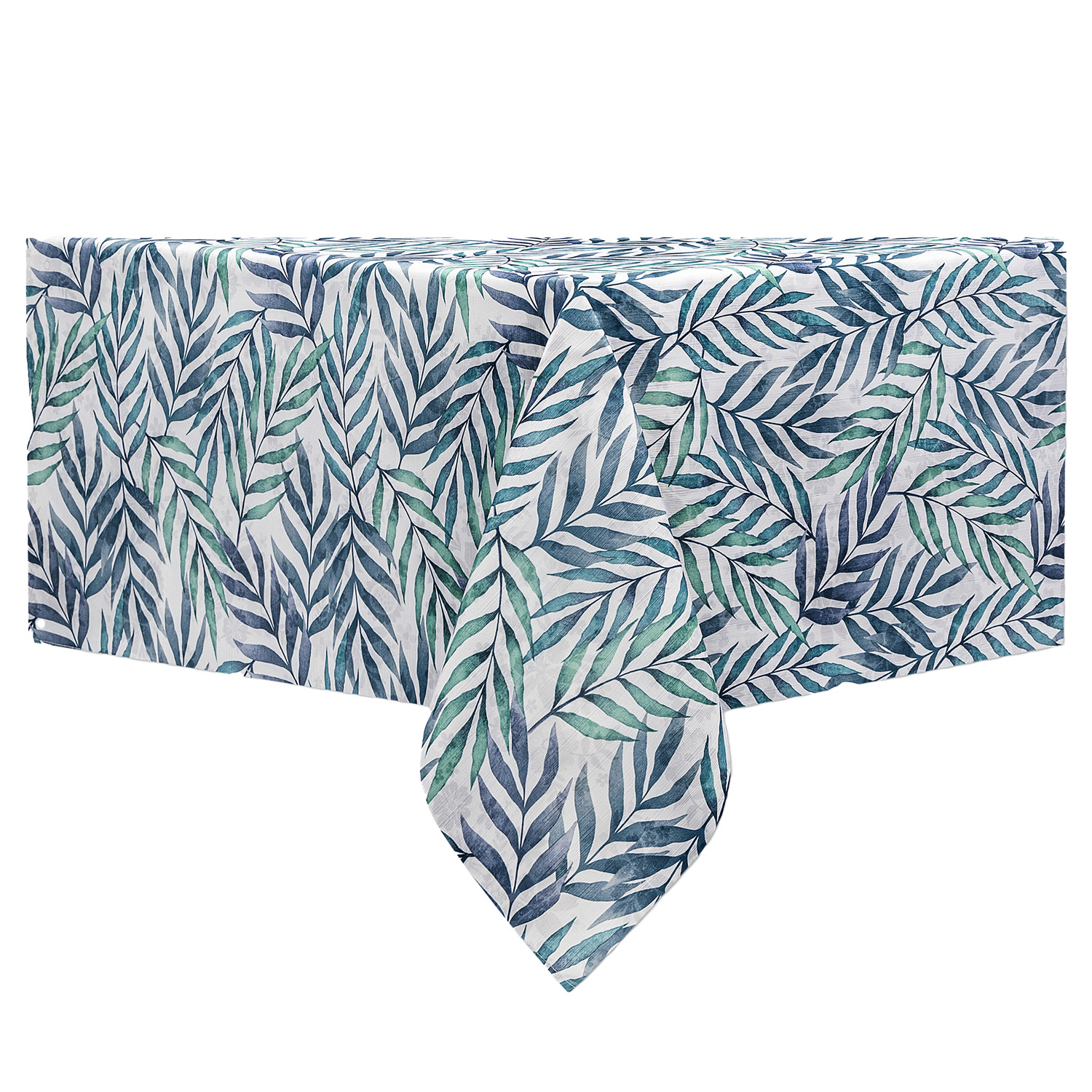 Textured fabric printed tablecloth - Foliage
