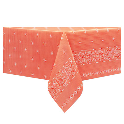 Textured fabric printed tablecloth - Mandala