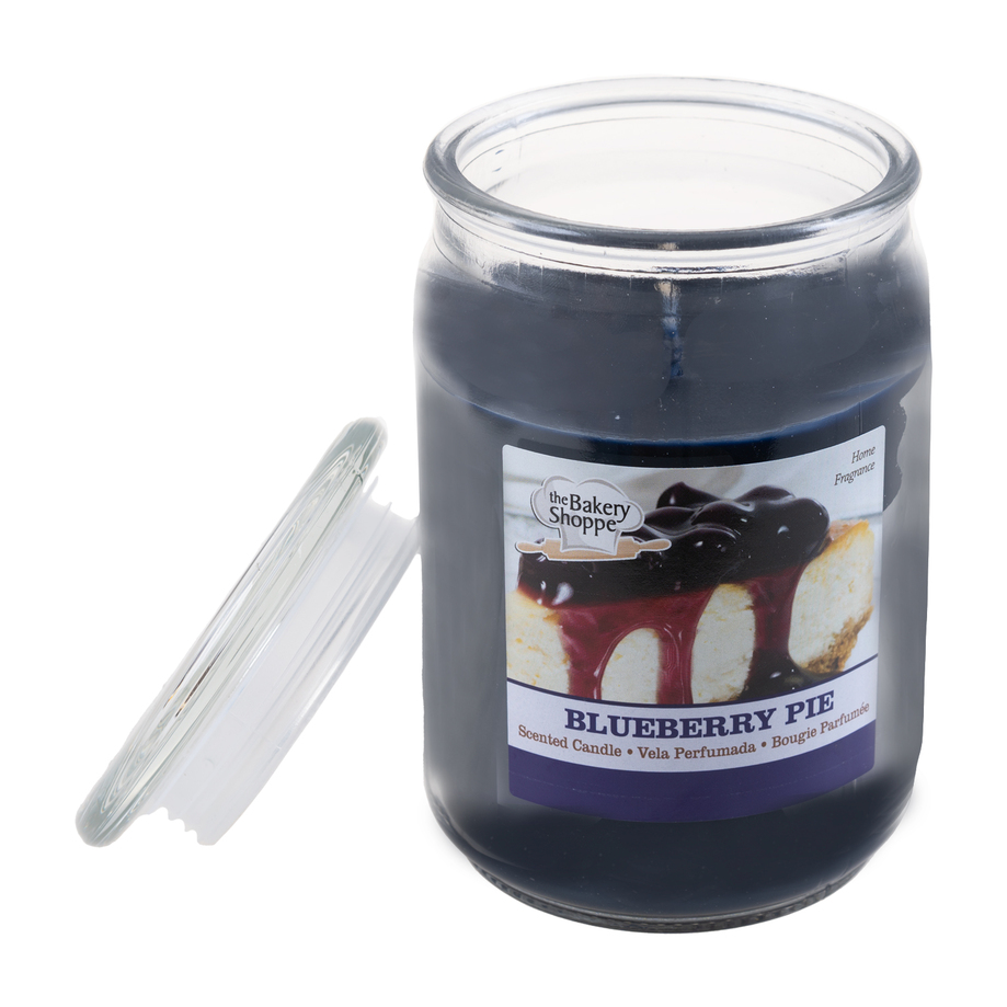 The Bakery Shoppe -  18 oz scented candle in jar - Blueberry pie
