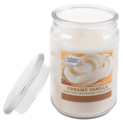 The Bakery Shoppe -  18 oz scented candle in jar - Creamy vanilla