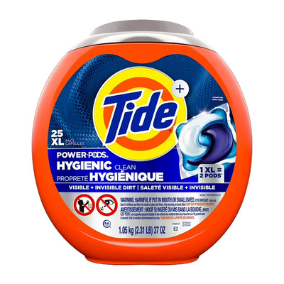 Tide Pods - D&eacute;tergent - Propret&eacute; hygi&eacute;nique, Paq. de 25