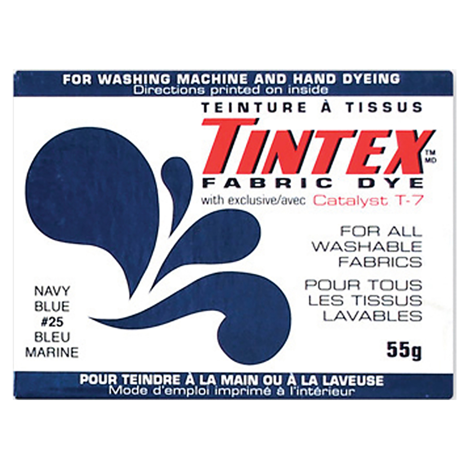 Tintex - Teinture à tissues tout usage - Bleu marine #25