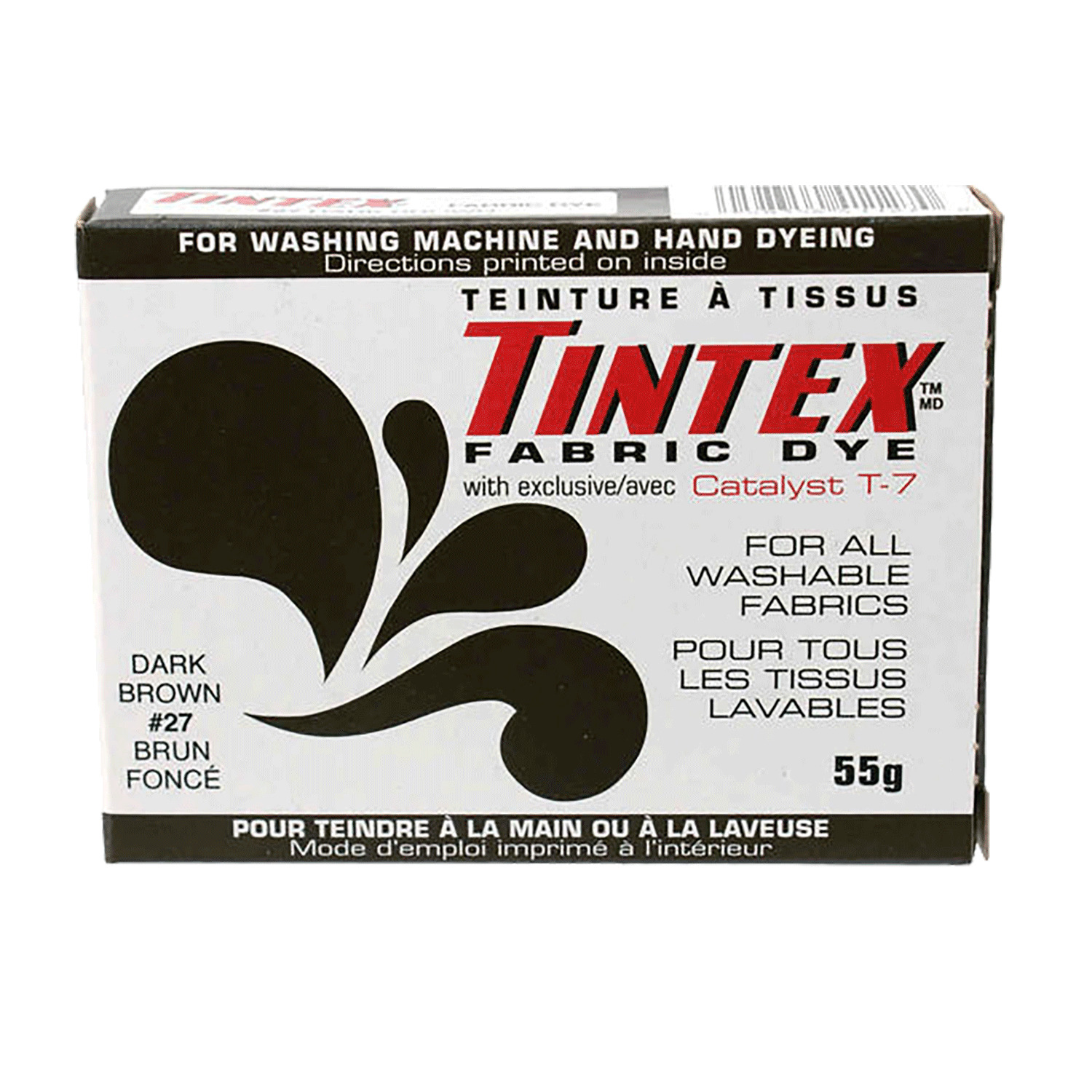 Tintex - Teinture à tissues tout usage - Brun foncé #27