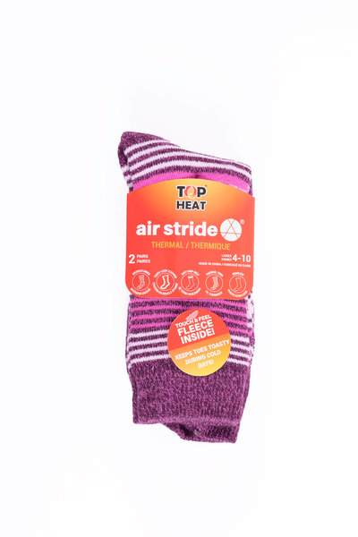Top Heat - Air stride - Chaussettes thermiques Thermal fleece-lined- 2 paires