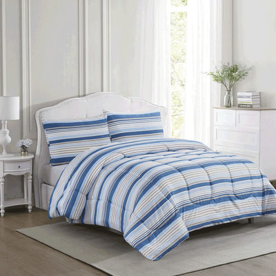 Quilted comforter set, 2 pcs - Modern stripes