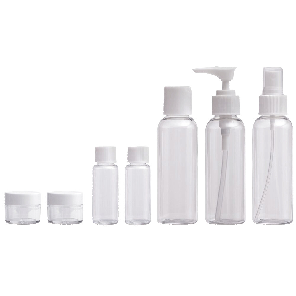 Travel Bottle Set, 7 pcx