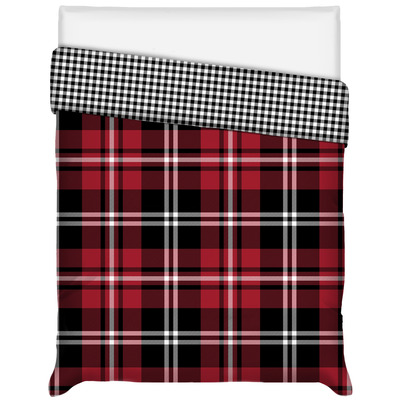 Ultra soft reversible flannel comforter - Classic plaid