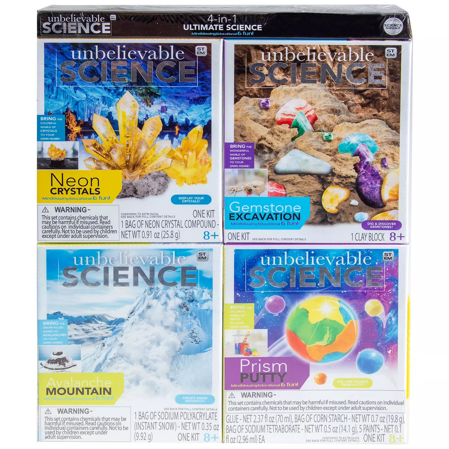 Unbelievable science 4-in-1 ultimate science kit