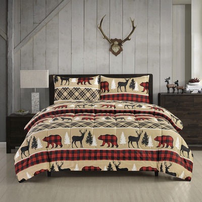 UTAH - Printed comforter set - Wilderness Pine