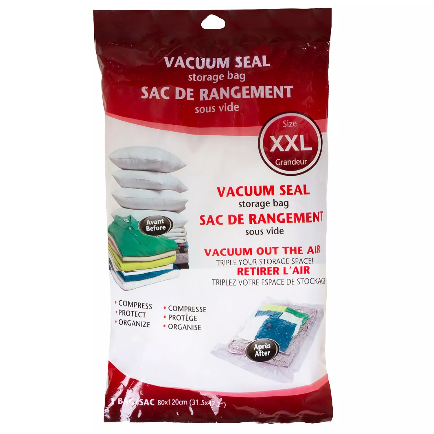 Vacuum seal storage bag, XXL