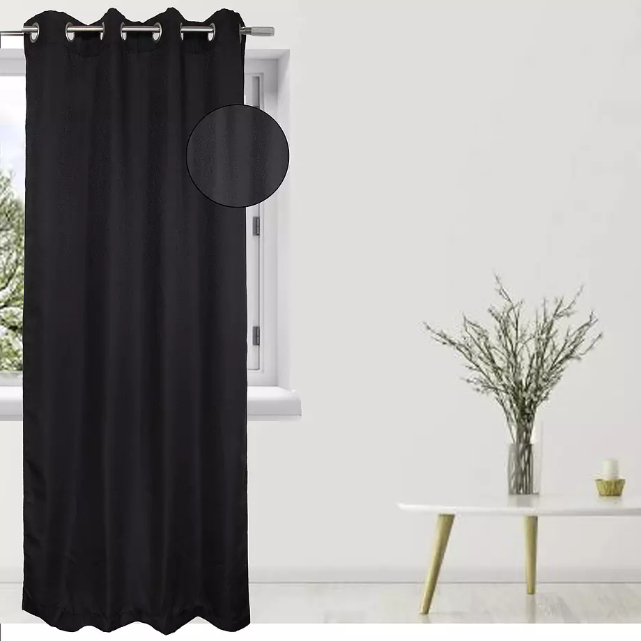 Vania, jacquard curtain with metal grommets, 54