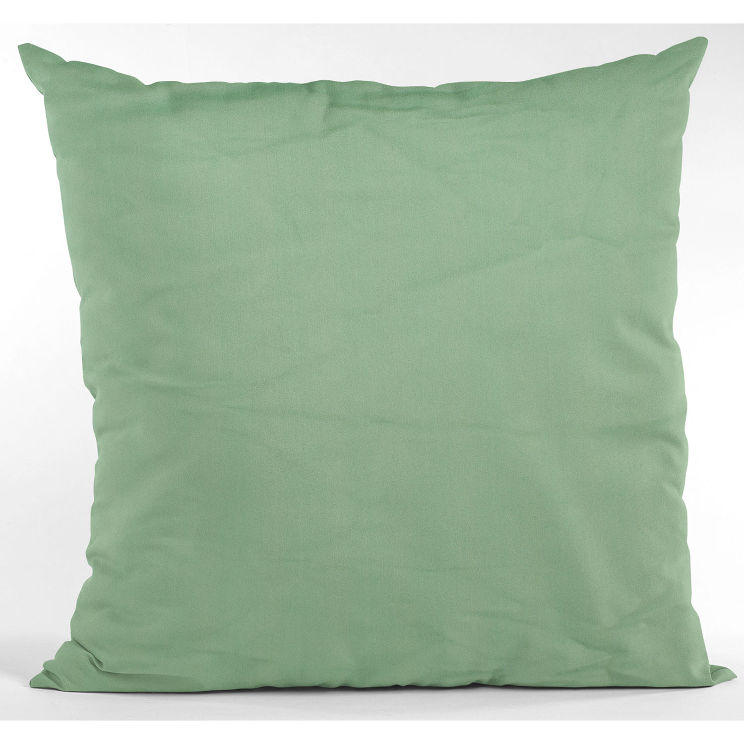 Velvet-feel decorative cushion, 17.5"x17.5" - Olive
