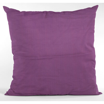 Velvet-feel decorative cushion, 17.5"x17.5" - Purple