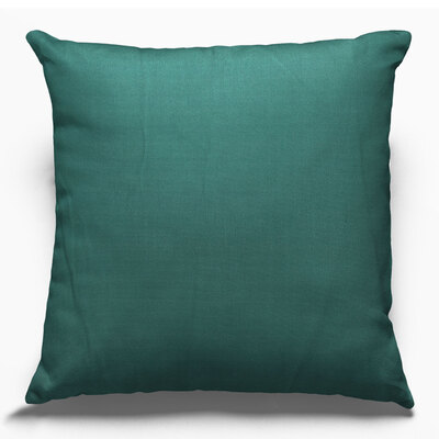 Velvet-feel decorative cushion, 17.5"x17.5" - Teal