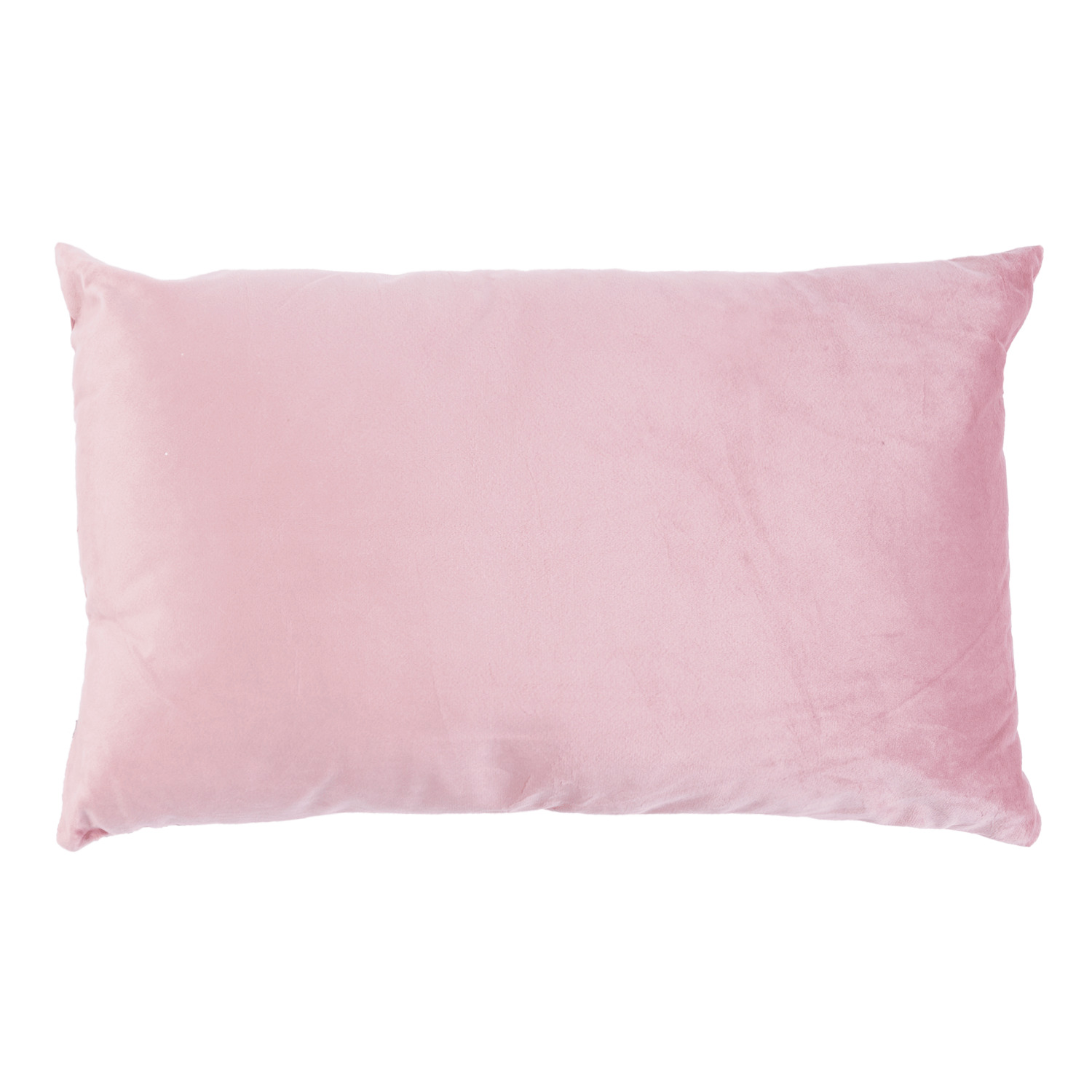 Velvet lumbar cushion, 12"x20"
