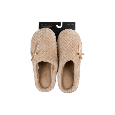 Via Rosa - Woman's slippers, tan