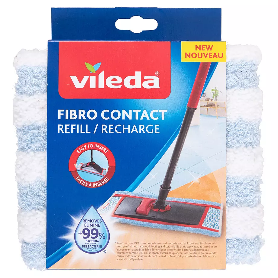 Vileda- Recharge de moppe Fibro Contact, Fr