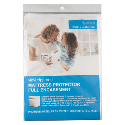 Vinyl mattress protector