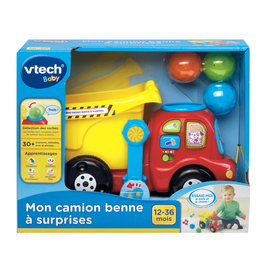 VTech Baby - Mon camion benne à surprises, édition française, Fr