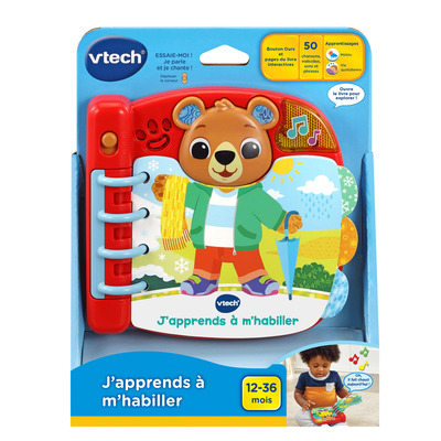 VTech - Bear's Dress & Discover Book, French edition