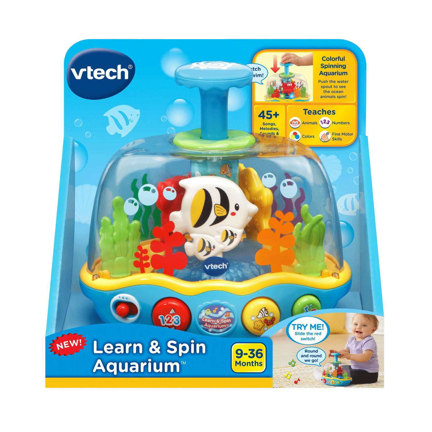 VTech - Learn & Spin Aquarium, English edition