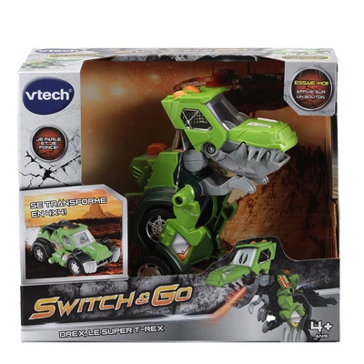VTech - Switch & Go - Drex, the super T-Rex, French edition