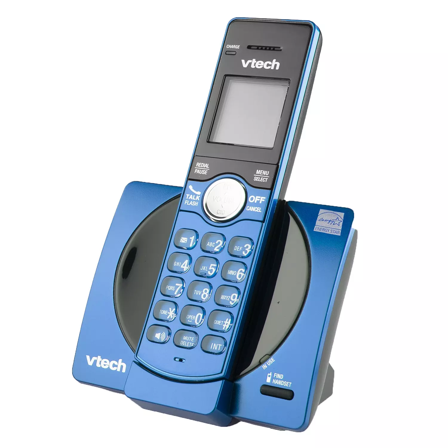 VTech - Téléphone sans fil avec afficheur/afficheur de l'appel en attente.  Colour: blue, Fr