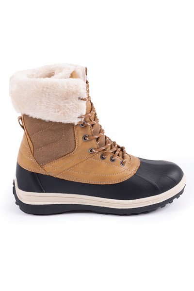 Waterproof faux-fur insulated winter boots