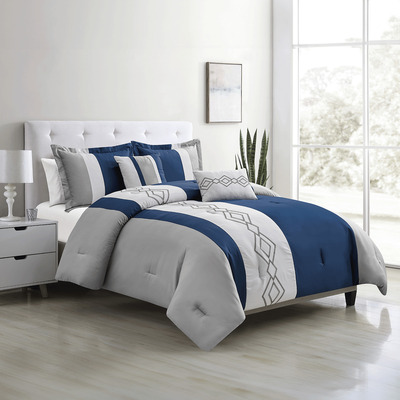 WATSON - Oversized and overfilled comforter set with decorative cushions