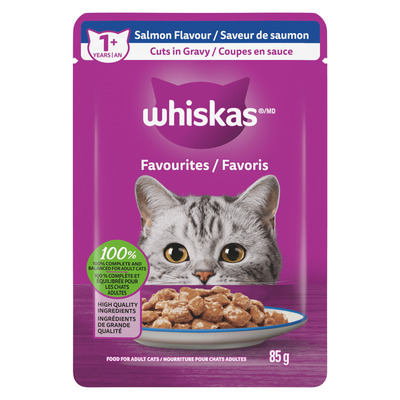 Whiskas Favoris - Nourriture pour chat &agrave; saveur de saumon