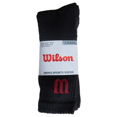 Wilson - Chaussettes mi-mollet sport - 3 paires