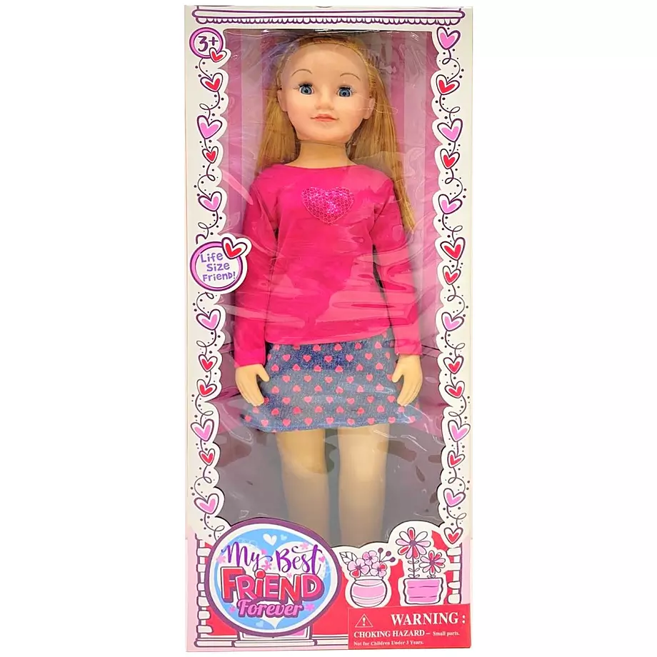 Wispy Walker - Doll, 26", pink top with skirt