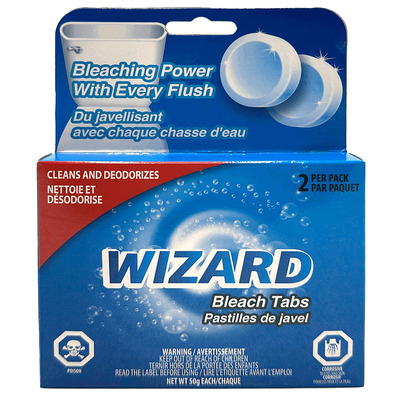 Wizard - Toilet bowl bleach tabs, pk. of 2