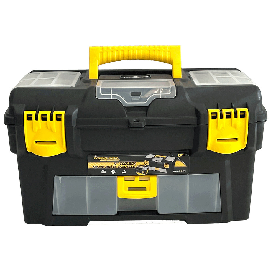 Workcrew - Toolbox with front storage 17. Colour: black