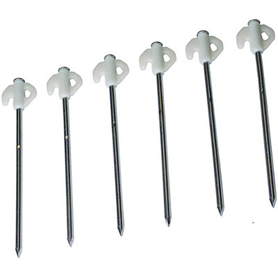World Famous - Glow top tent pegs, 6 pcs