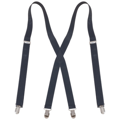 X-Back adjustable clip-on suspenders - Navy