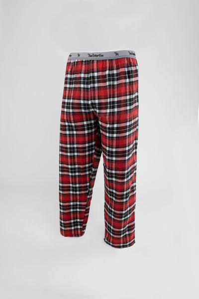 Yves Martin - Flannel sleep pants - Red plaid - Plus Size