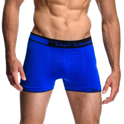 Yves Martin - Solid Seamless Boxer - Blue