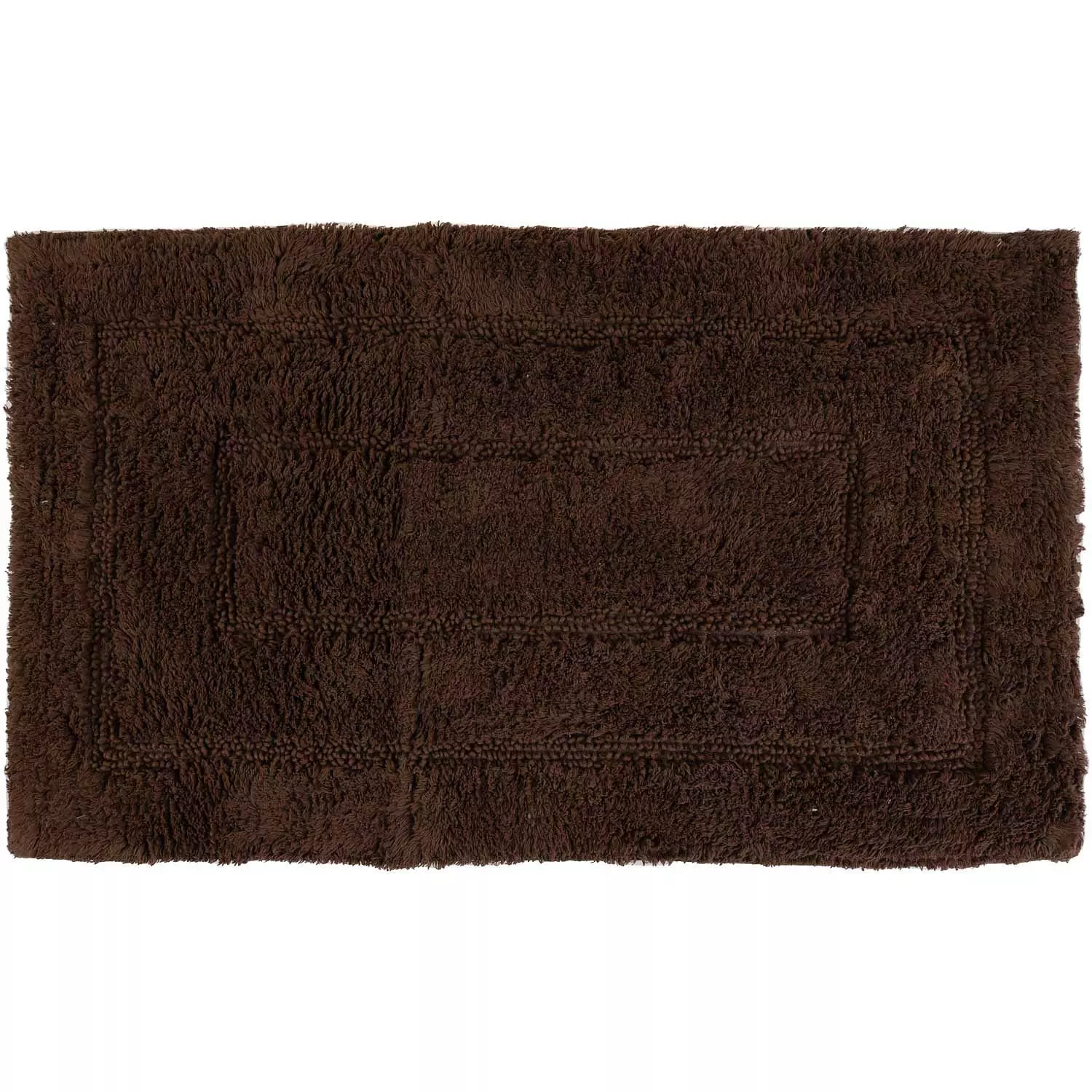 Zen -Bath mat, rectangle pattern, 18" x 30", brown