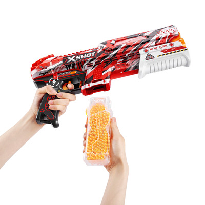 Zuru - Pistolet clutch hyper gel X-Shot , 5000x boulettes hyper gel